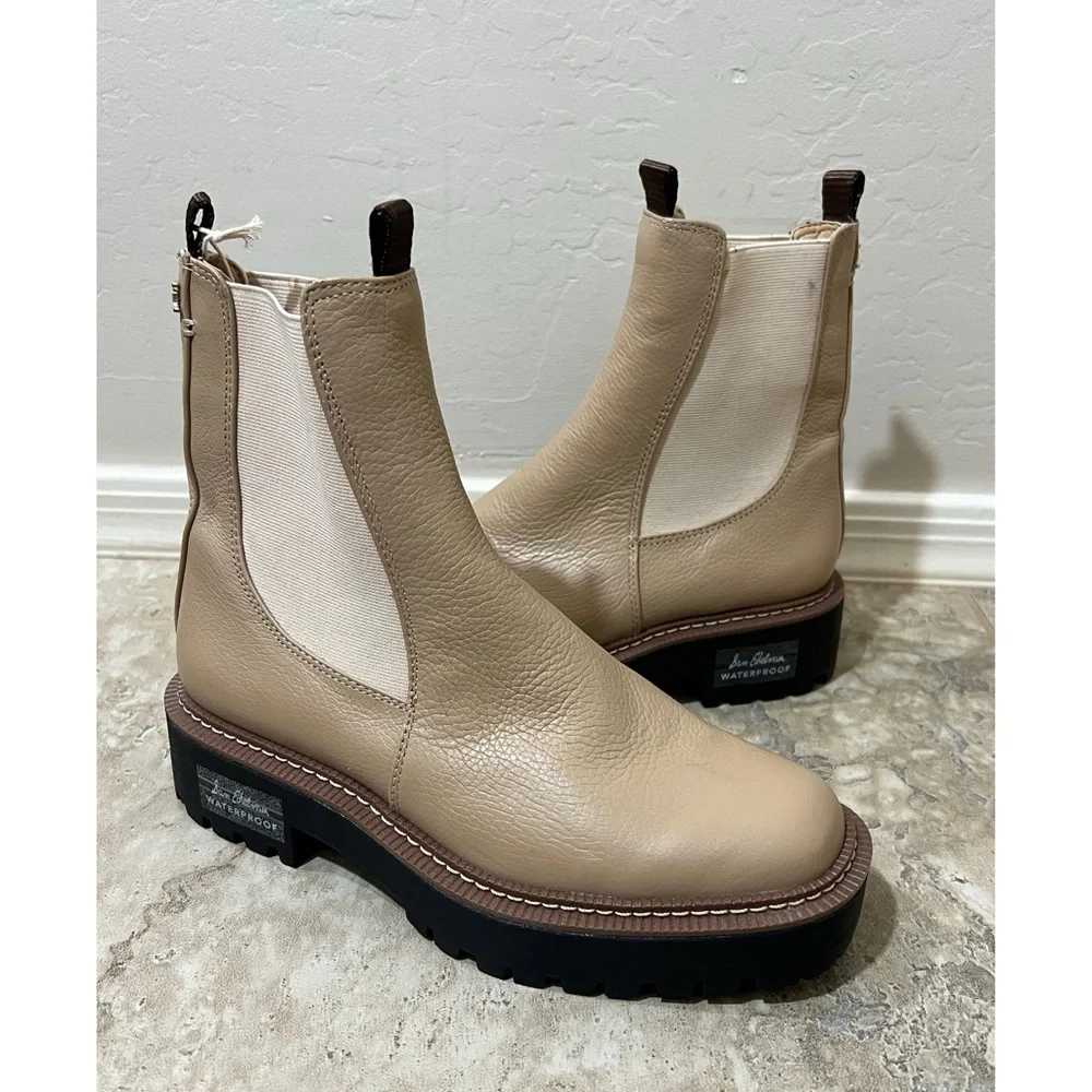 Sam Edelman Laguna Chelsea Boot Sesame Size 6